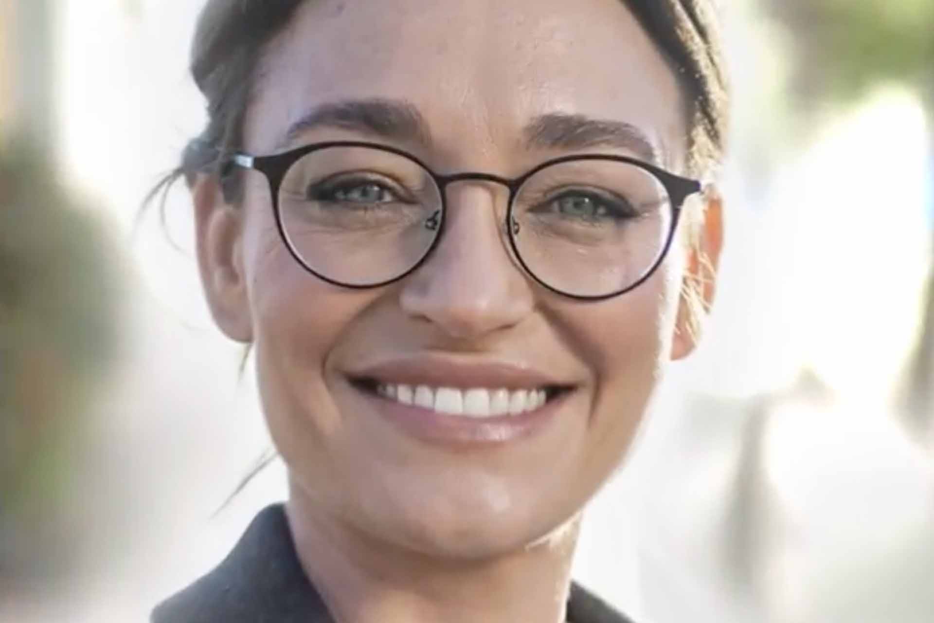 Women in glassed